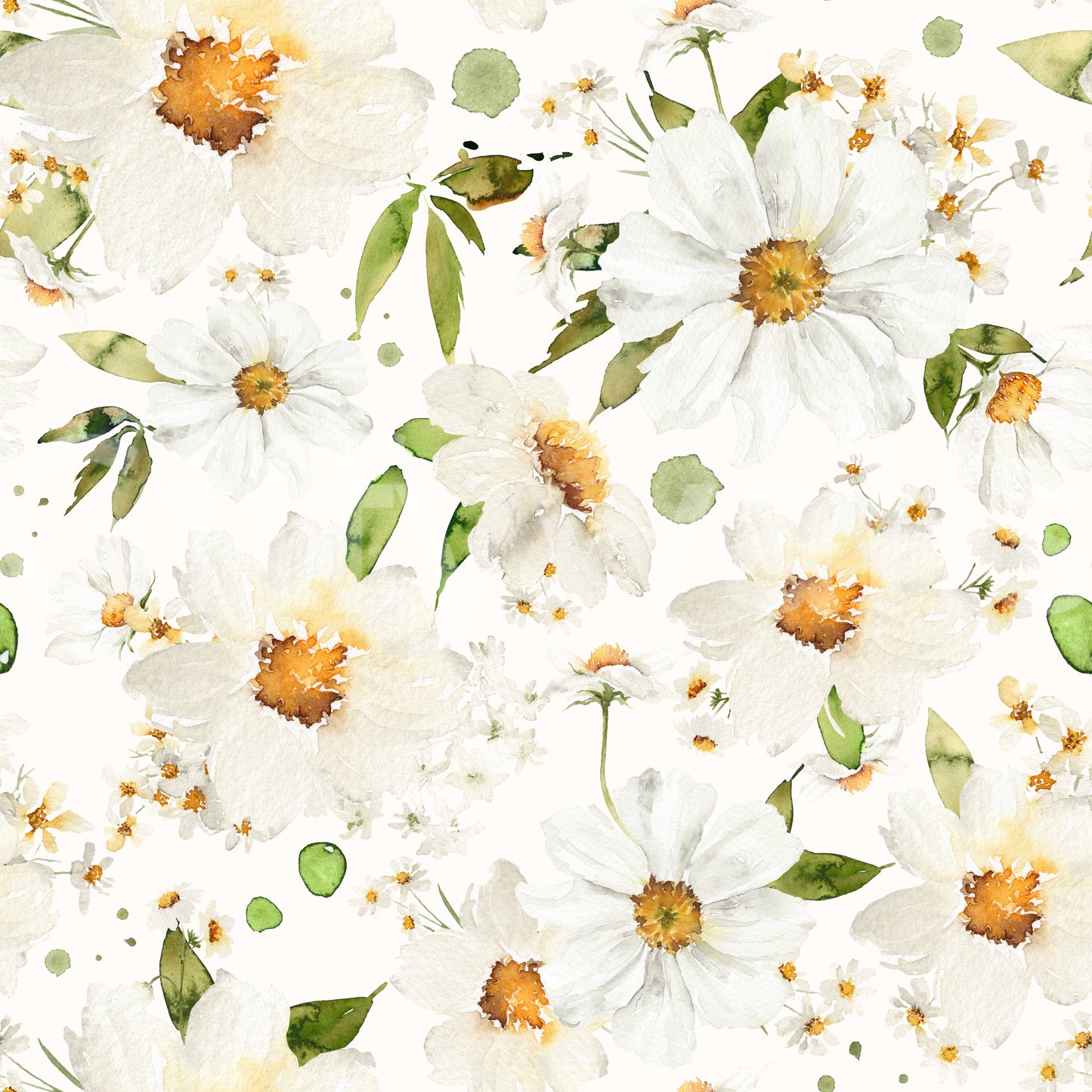 Watercolor Daisy Dreams Wallpaper