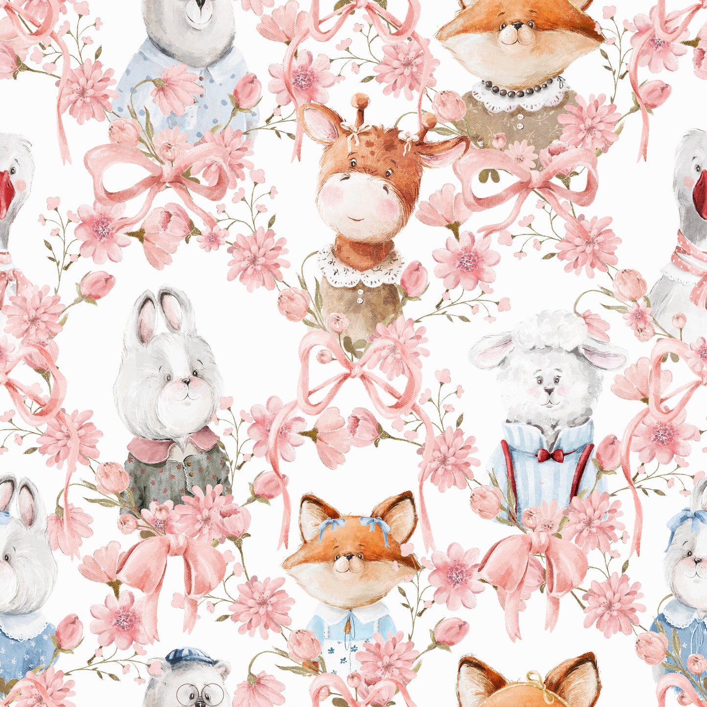Floral Friends Wallpaper
