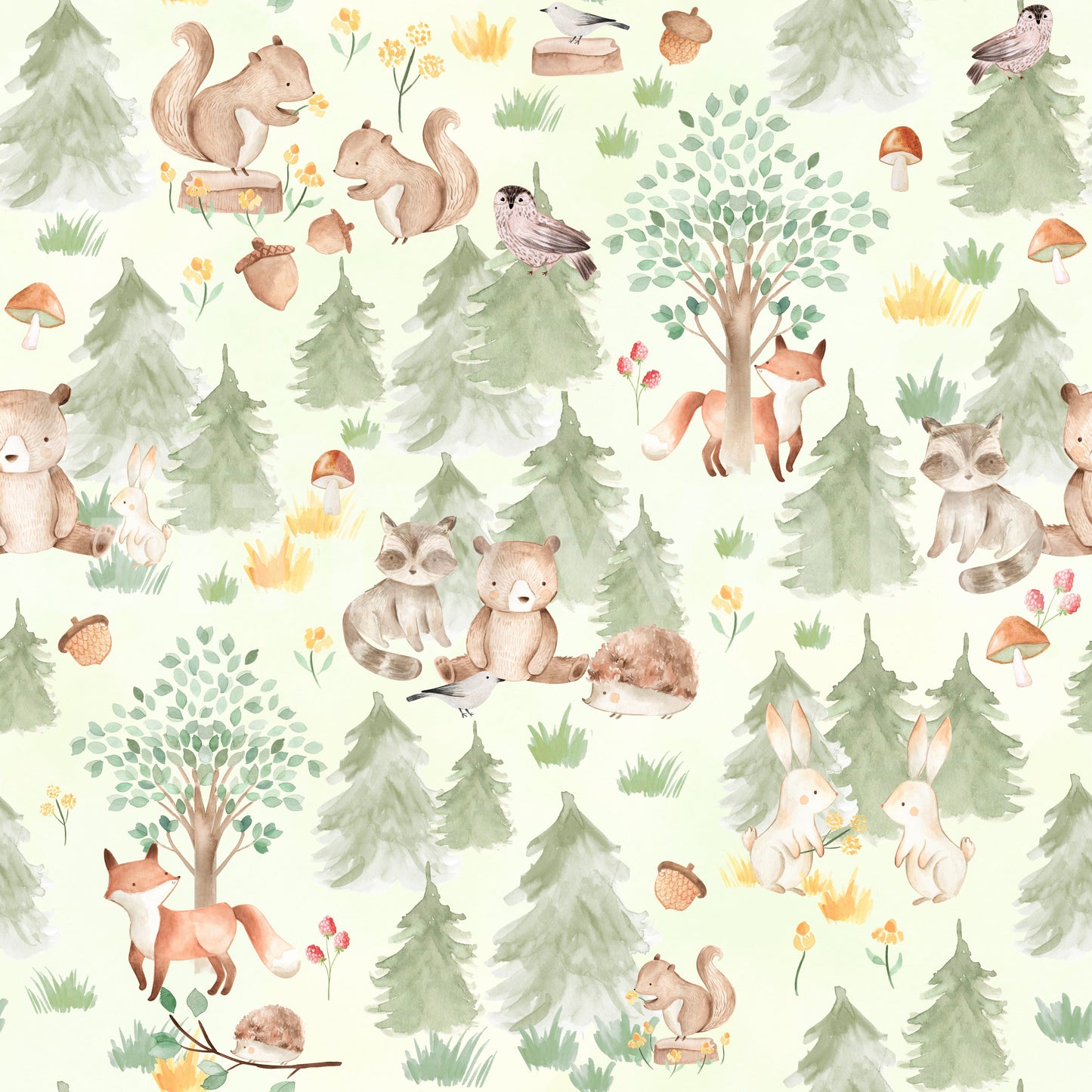 Forest Friends Forever Wallpaper
