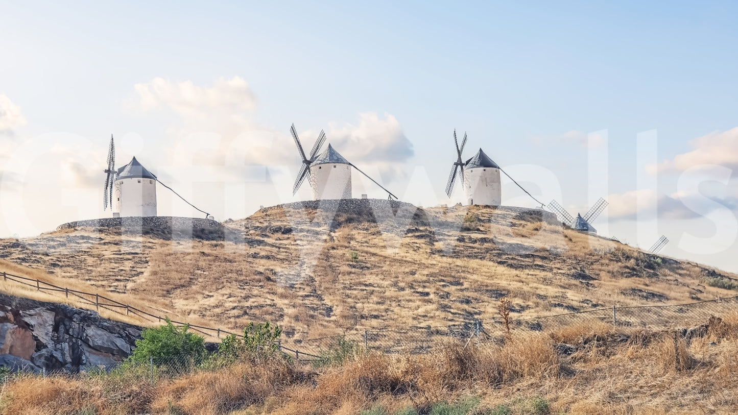 La Mancha Windmills Wall Mural