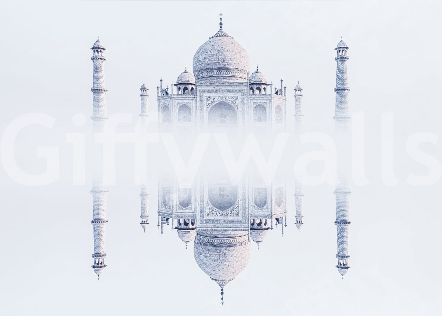 Taj Mahal Mirage Wall Mural