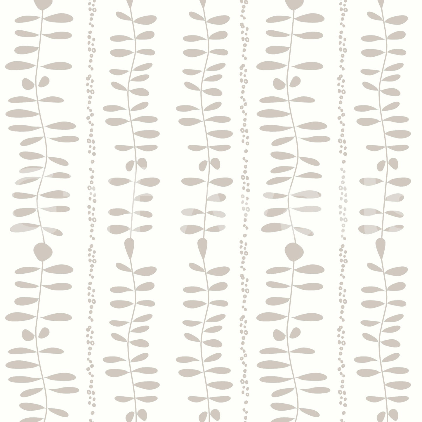 Leaves Cascade Cream Wallpaper