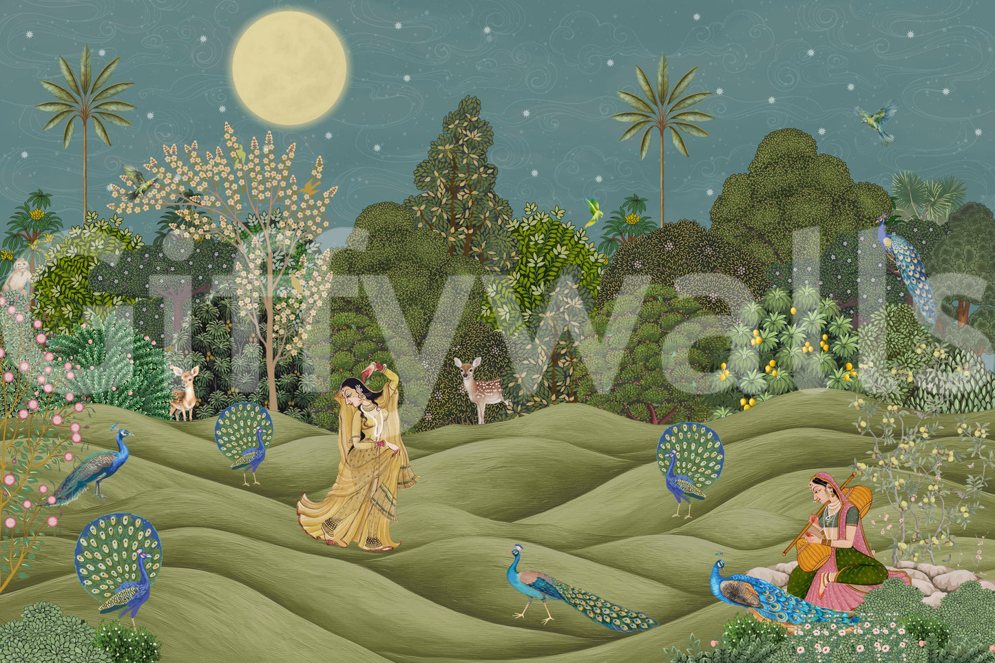Purnima Paradise Wall Mural