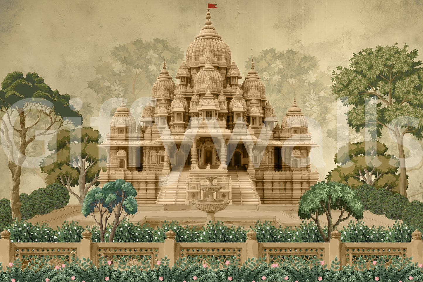 Divine Devalaya Wall Mural