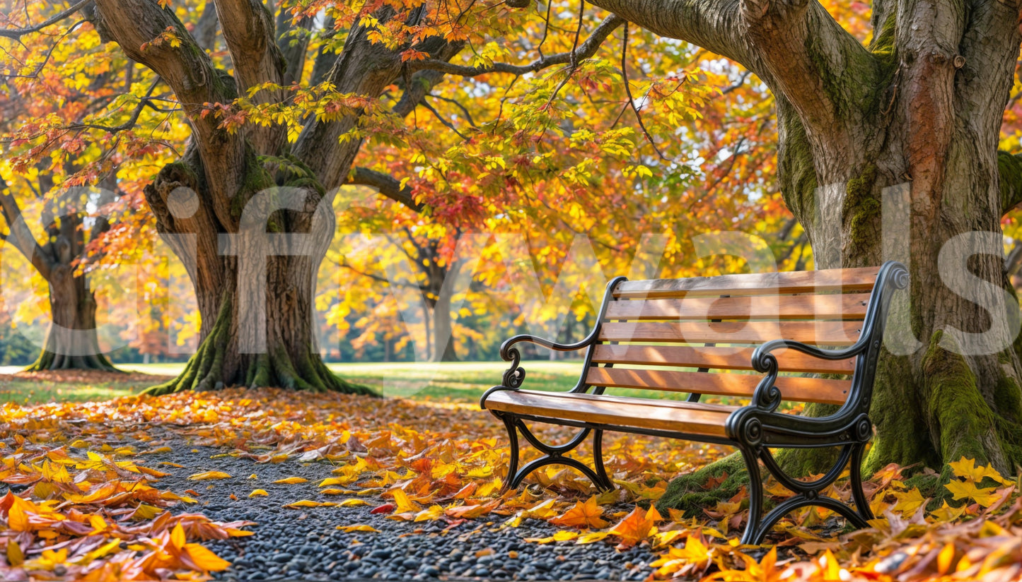 Fresque murale « Sérénité d'automne »