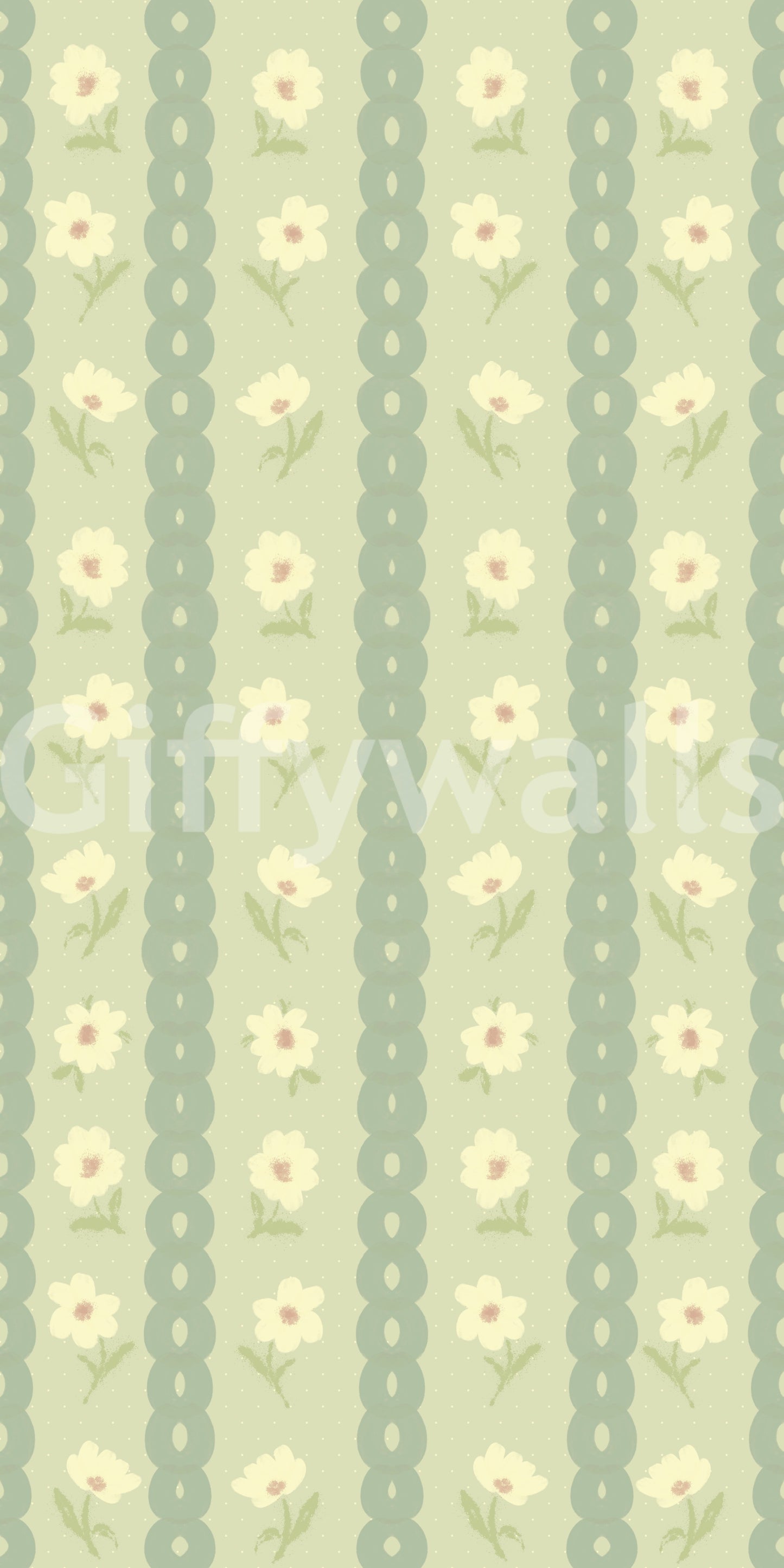 Daisy Chain Delight Tapet