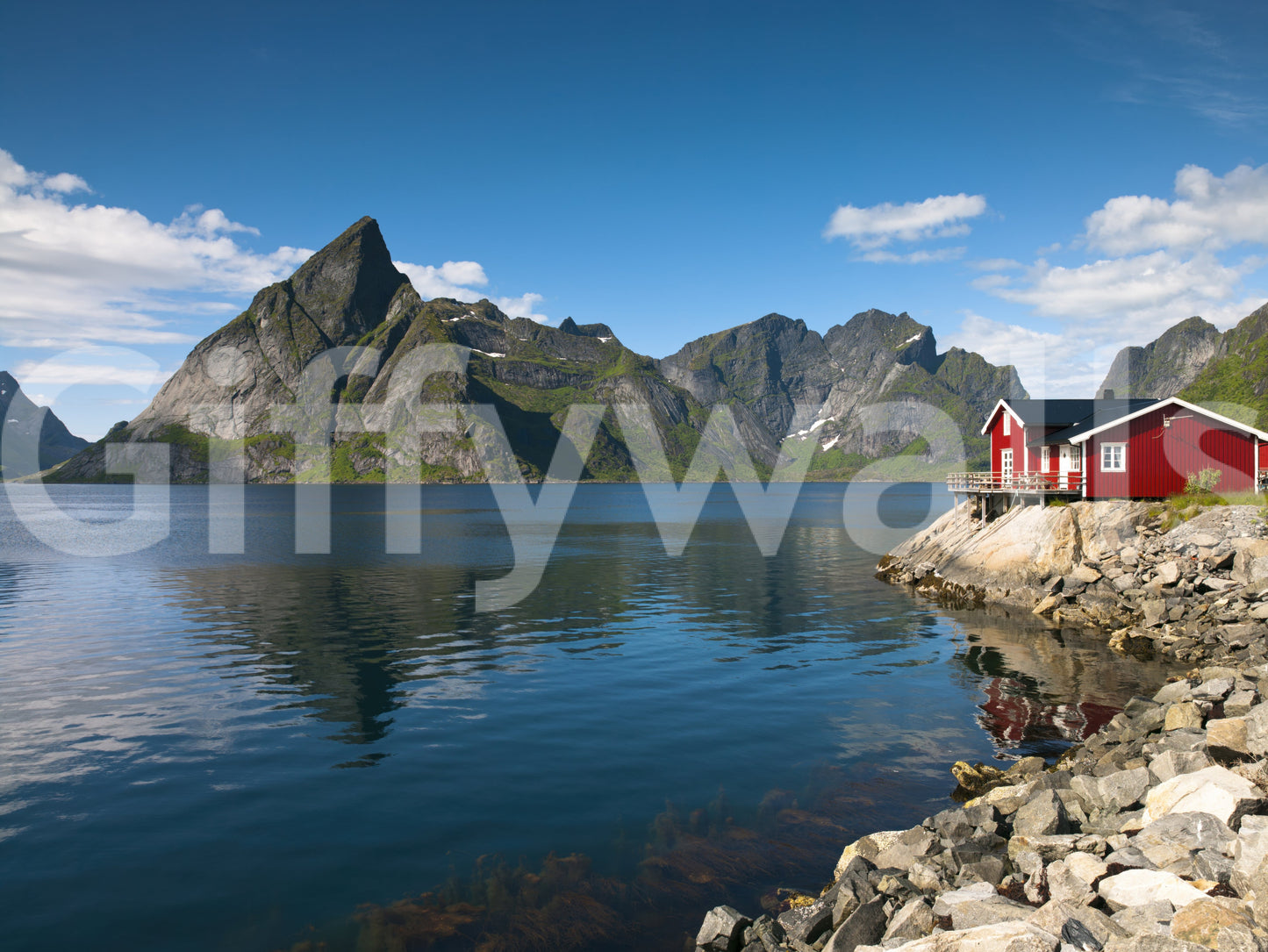 釣り小屋の壁画