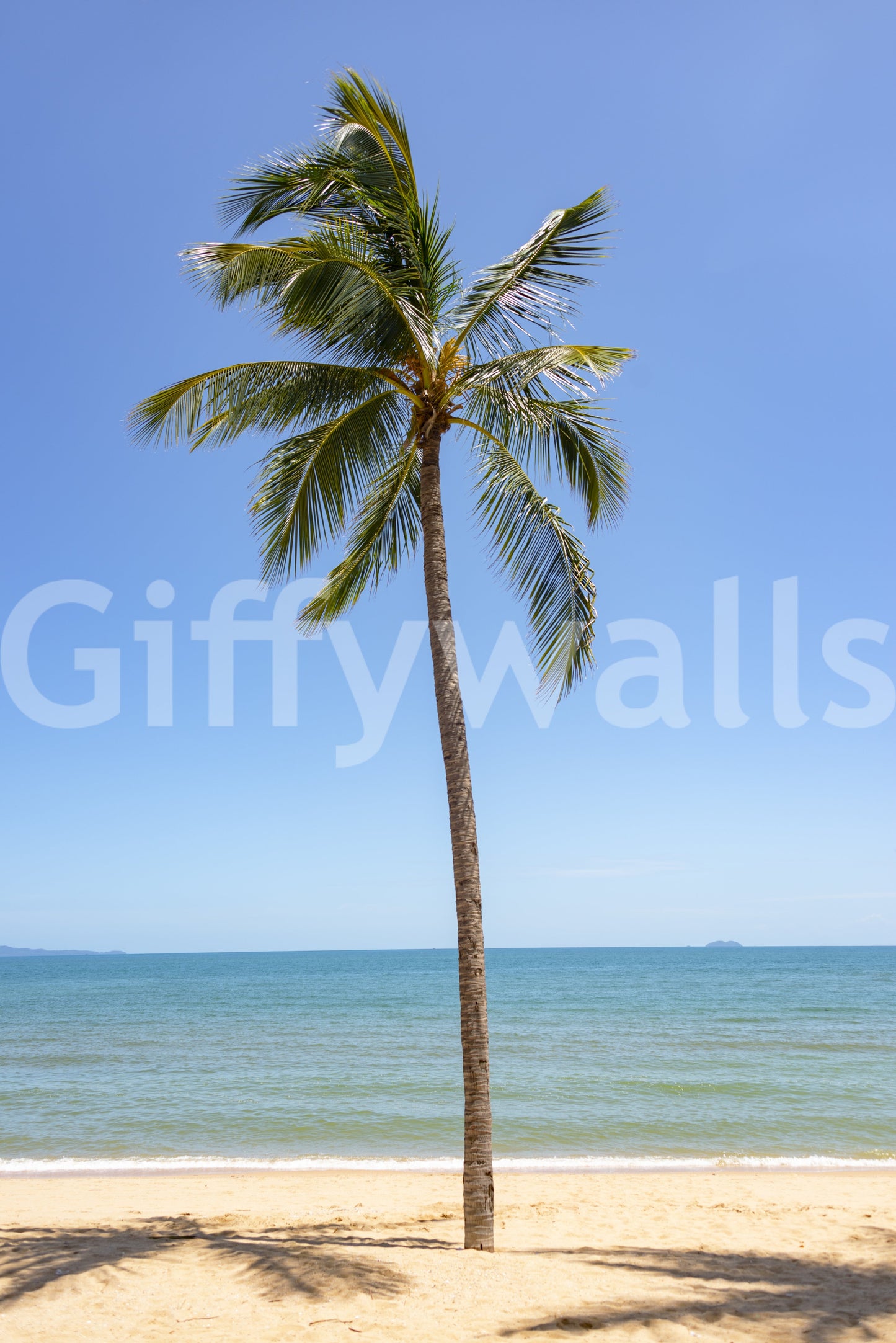 Tropisk oase vægmaleri