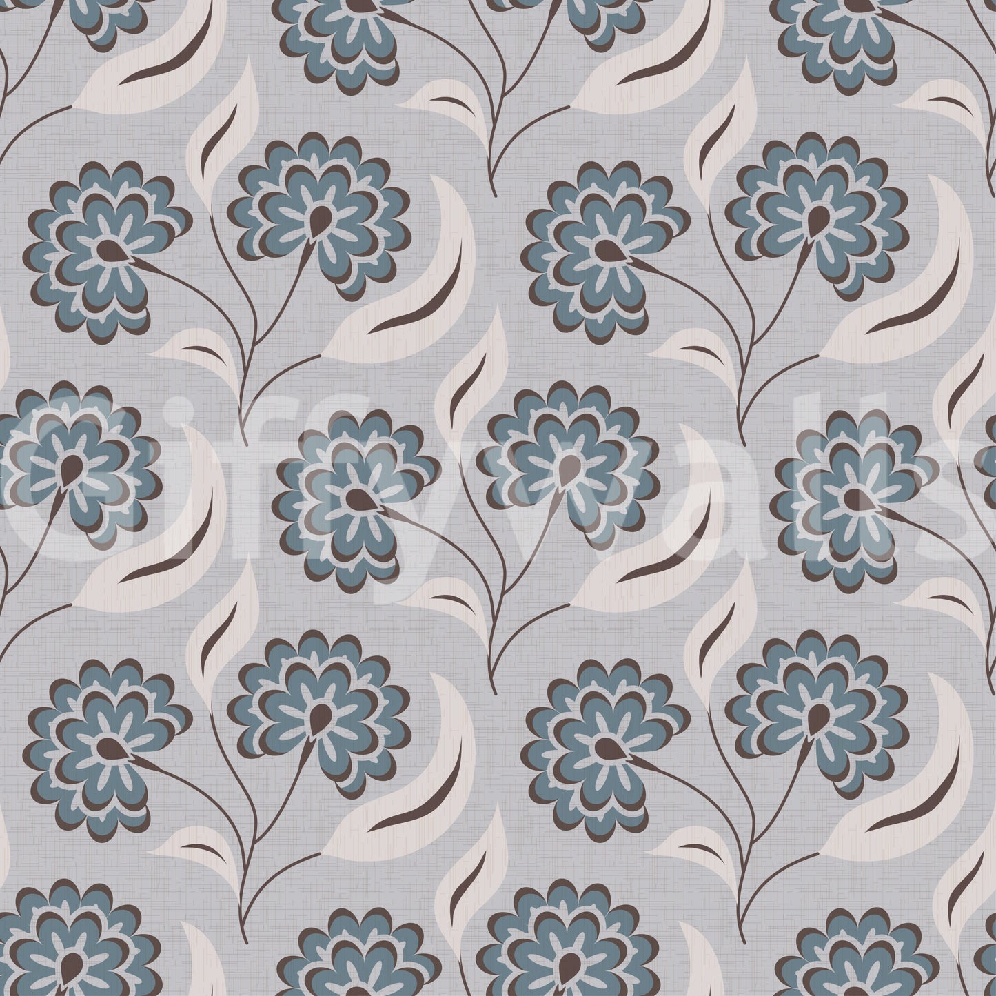 Tapet cu flori senine