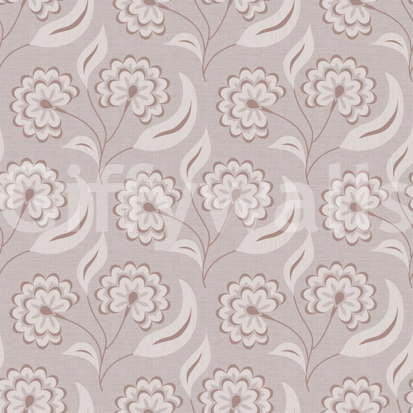 Bloomscape Beige Wallpaper