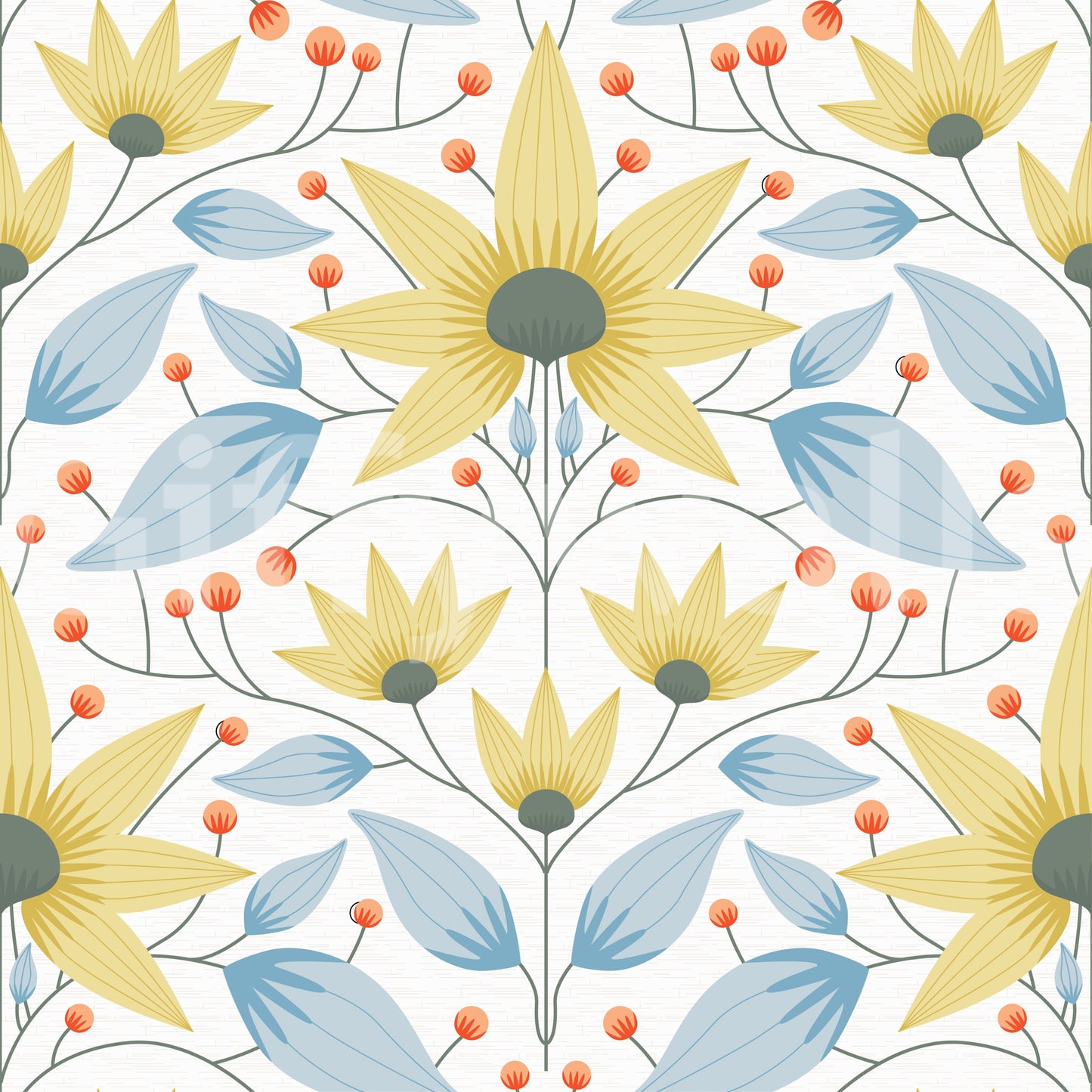 Pale Bloom Symphony Wallpaper