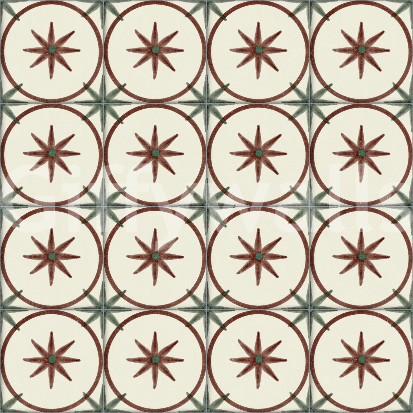 Papier peint intemporel style ferme pour crédence