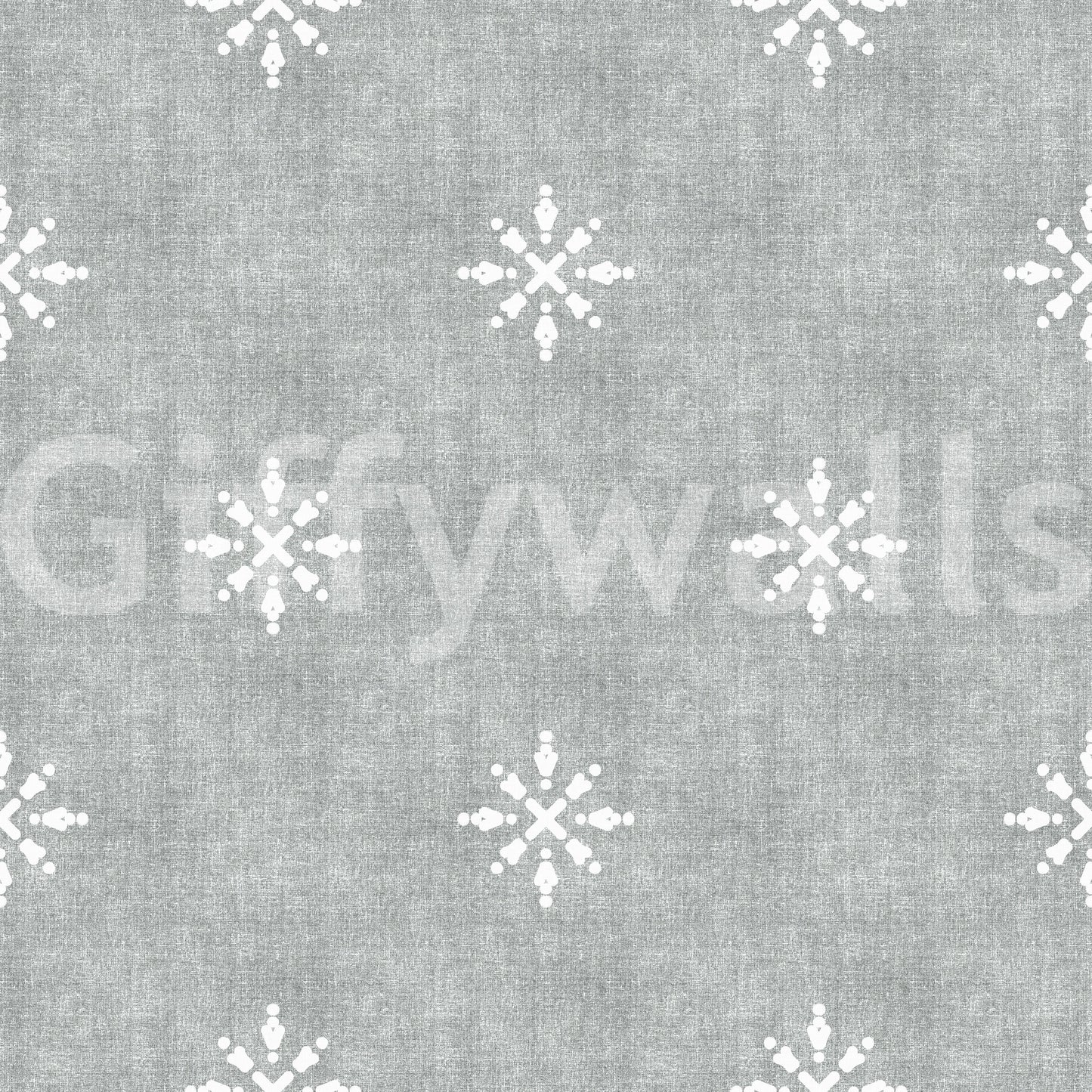 Boho Minimal Ornament Grunge Grey Clouds Wallpaper
