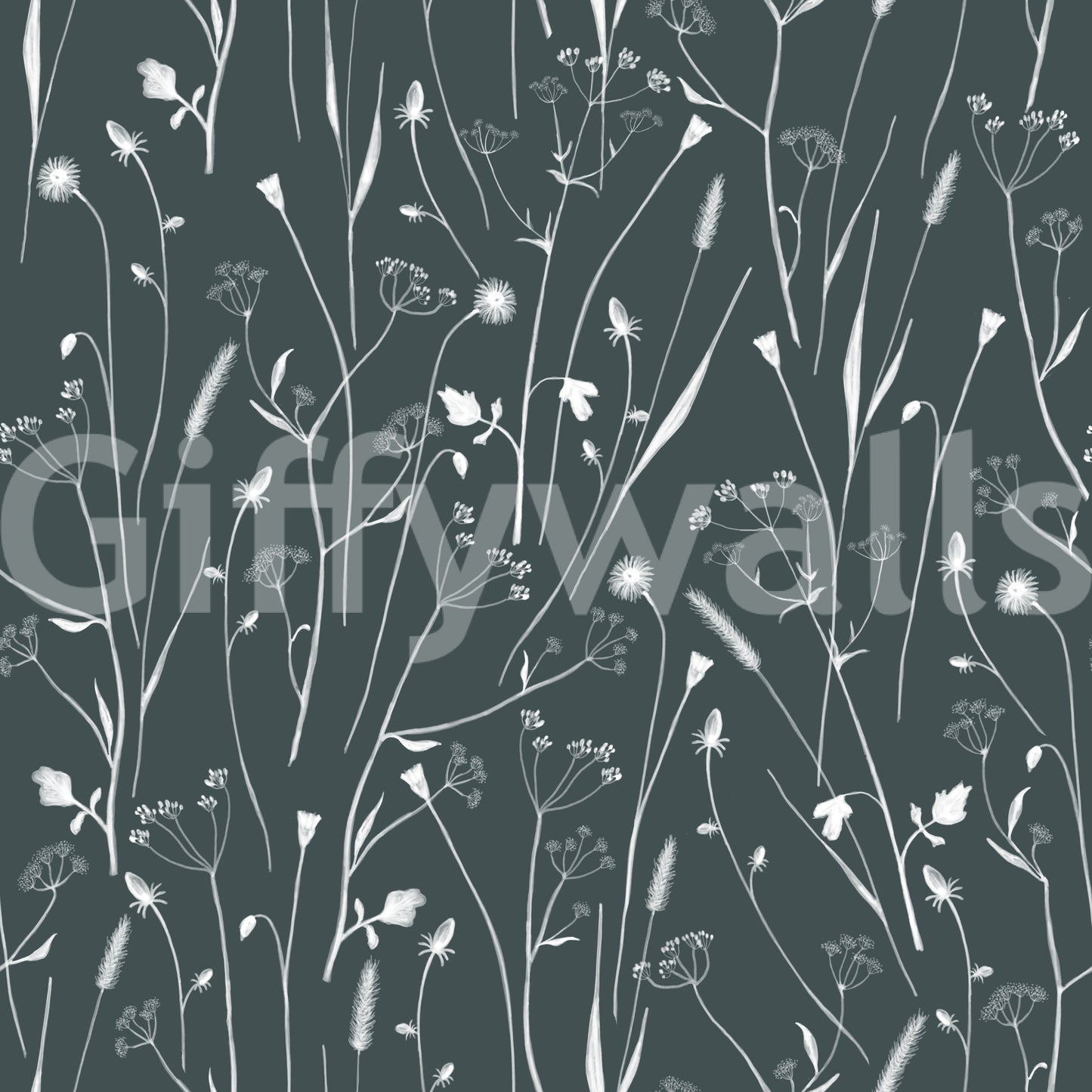 Homeland Floral Outer Space Wallpaper