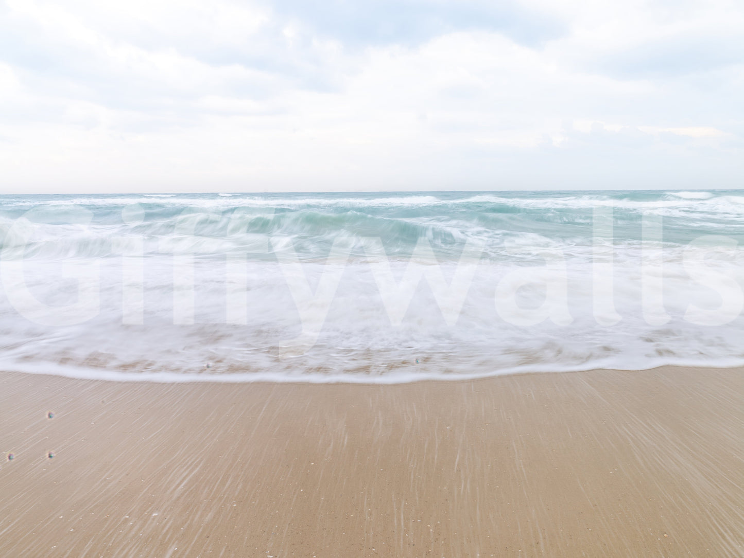 穏やかな海岸の風景の壁画