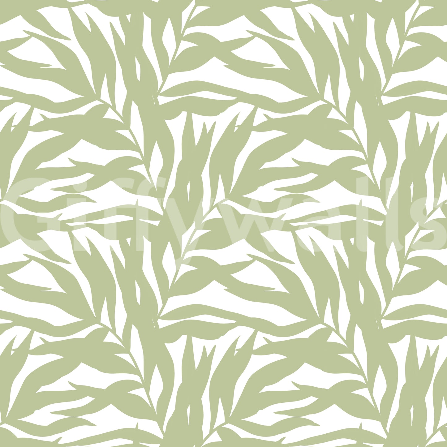 Serene Sage Canopy Leaves Wallpaper