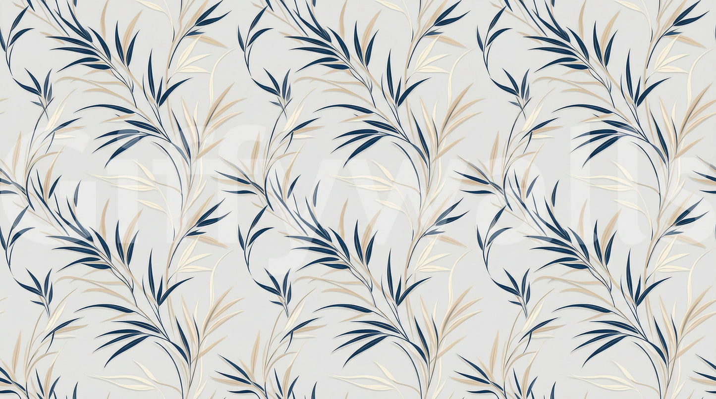 Fototapet cu frunze senine legănate