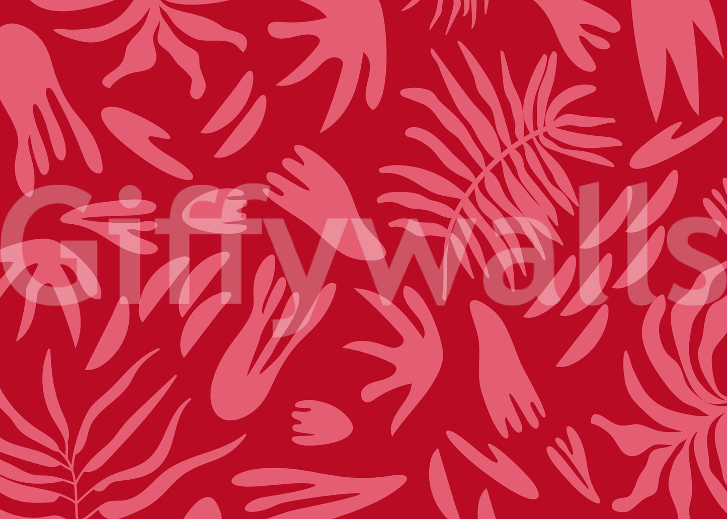 Fototapeta Crimson Botanical Dance