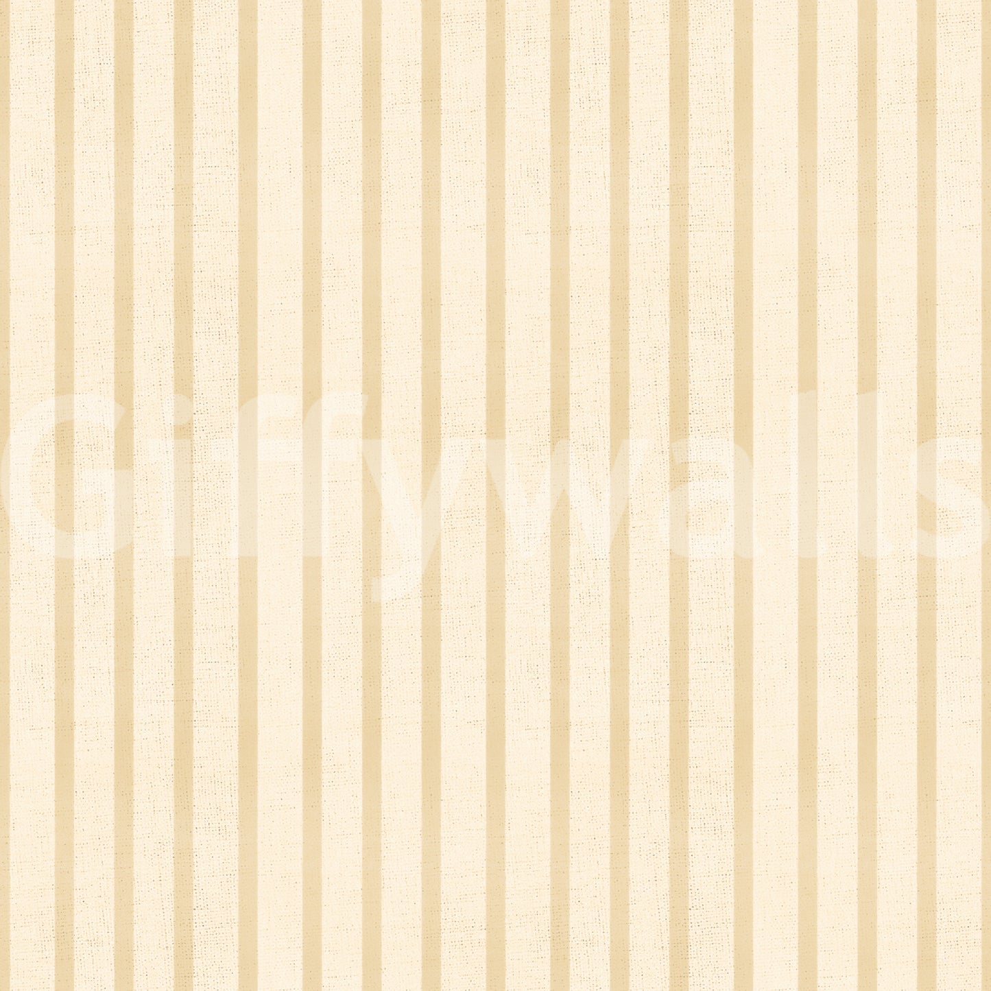Soft cream stripe wallpaper with vintage look and fabric detail