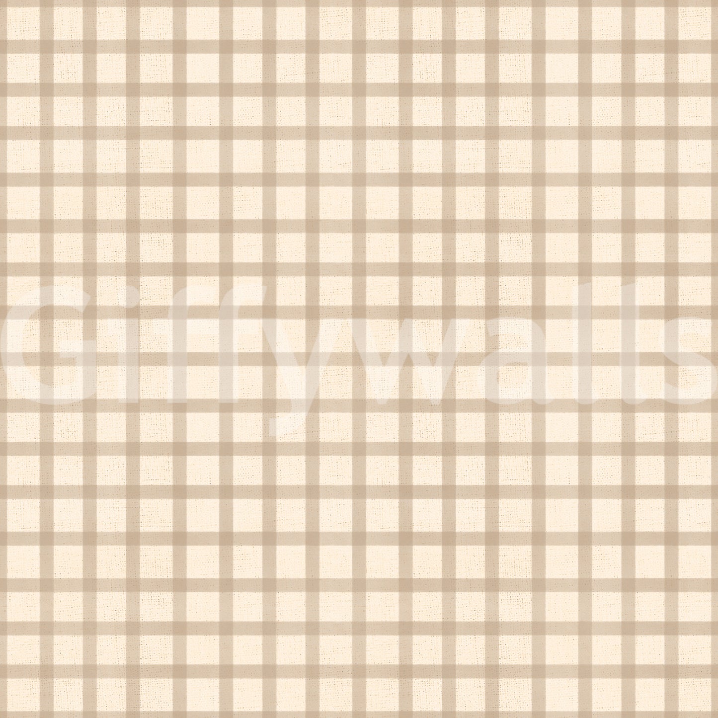 Zacht Gingham Op Canvas Vintage Behang