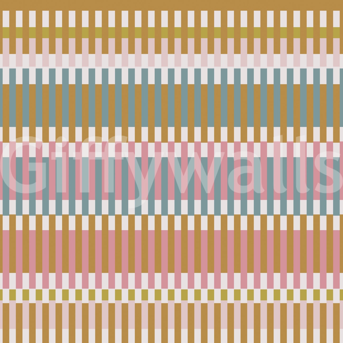 Retro Weefblokken Behang