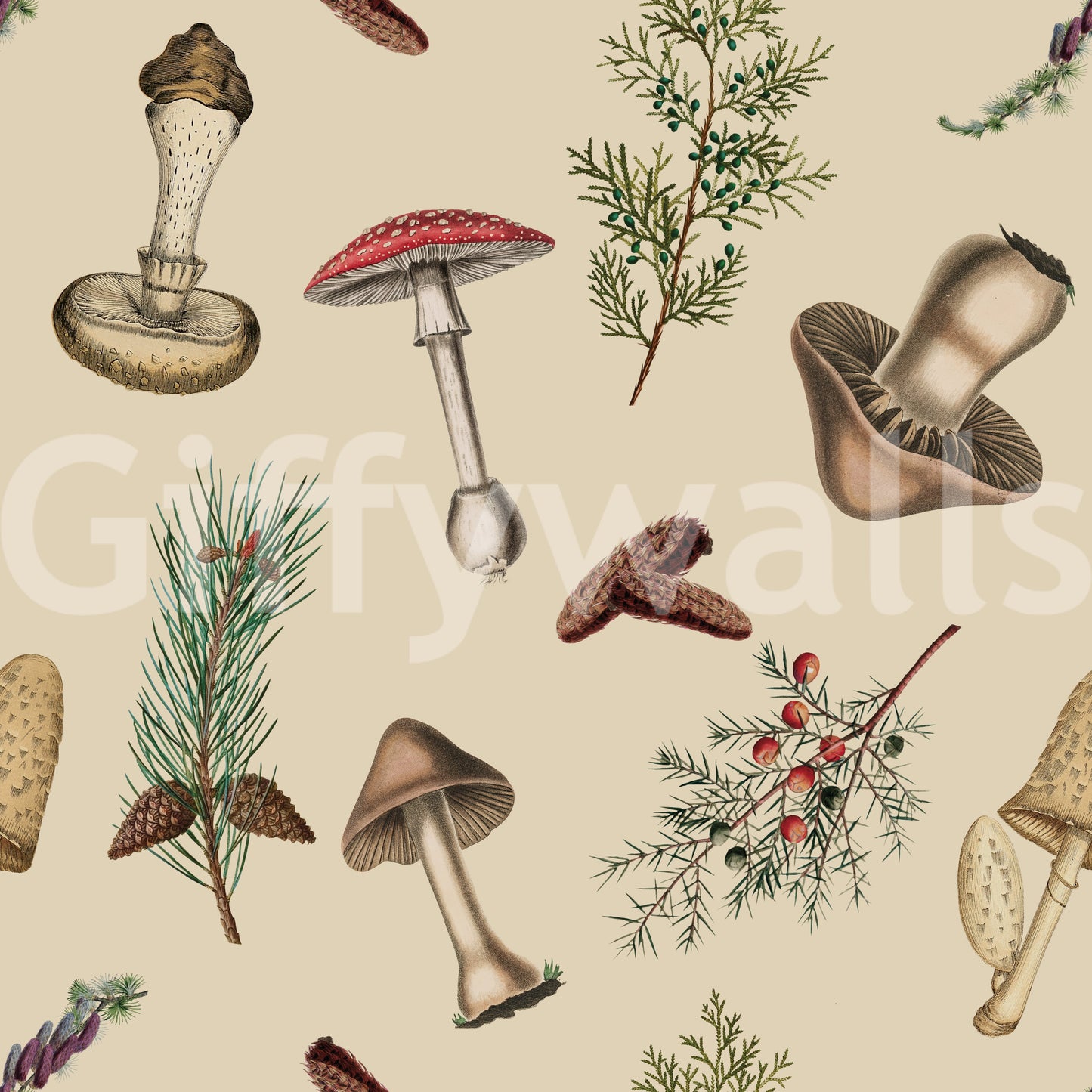 Rustykalna leśna tapeta Forraje