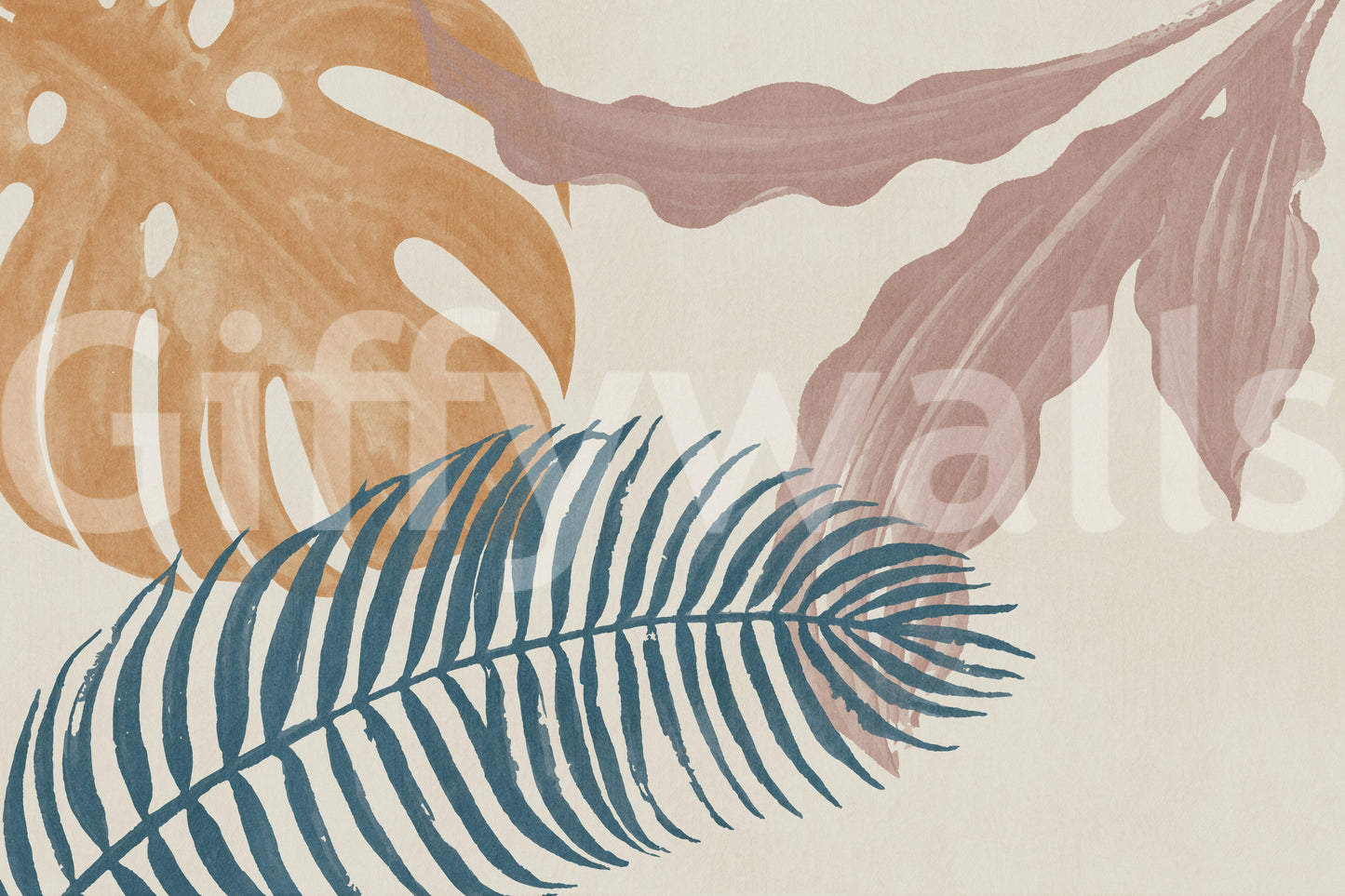 Fresque murale Flujo botanique doux