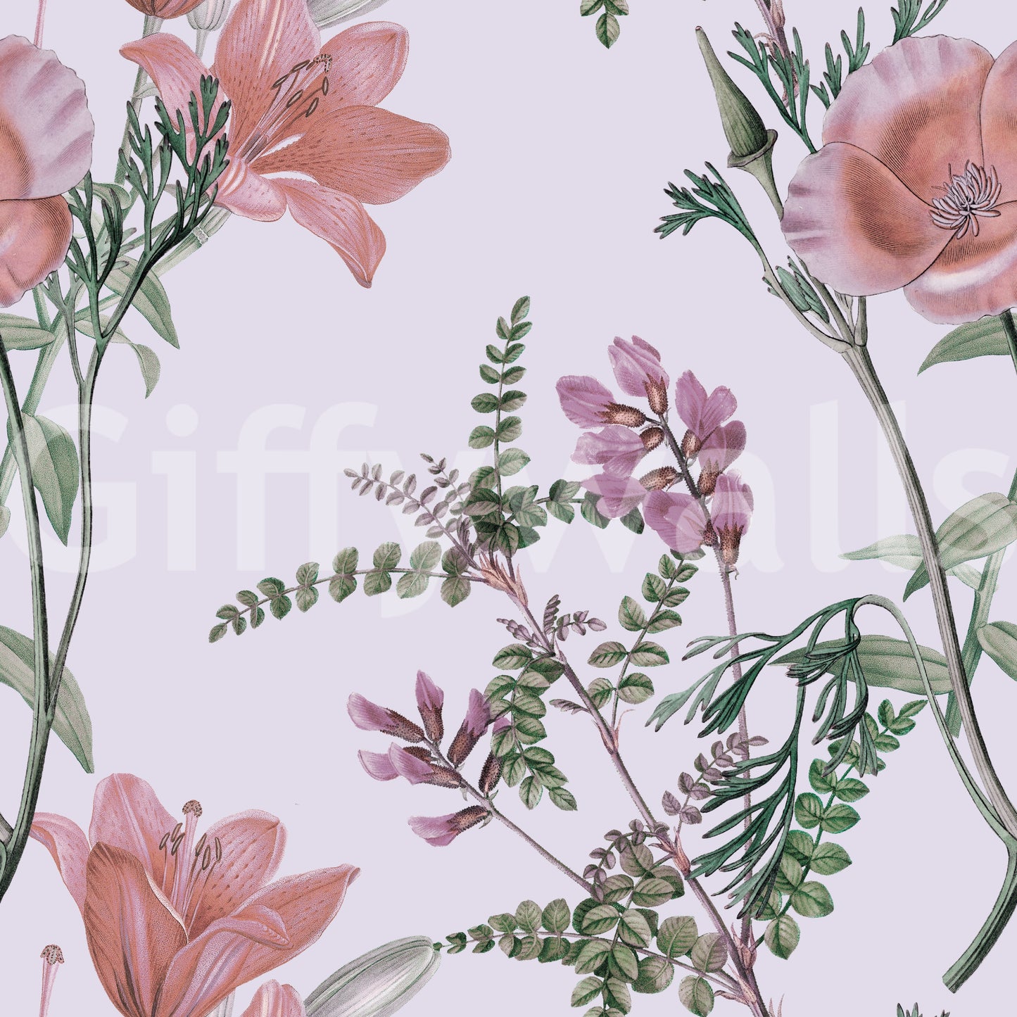 Papier peint Susurros del jardín de lilas