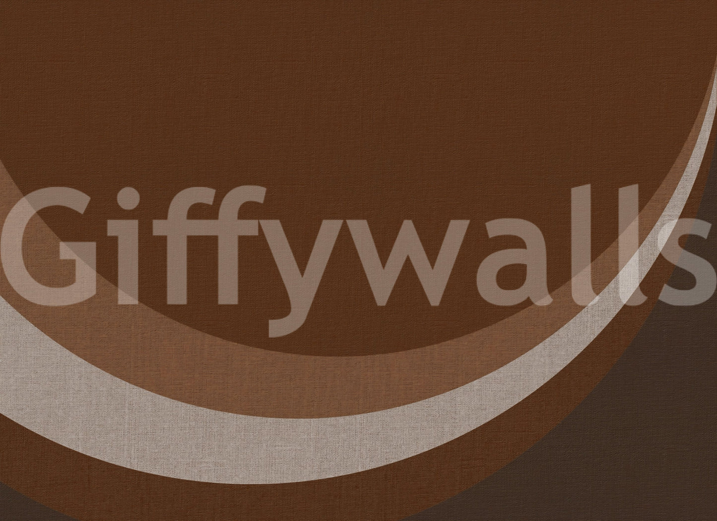 Cocoa Rhythm Waves abstrakti geometrinen seinämaalaus