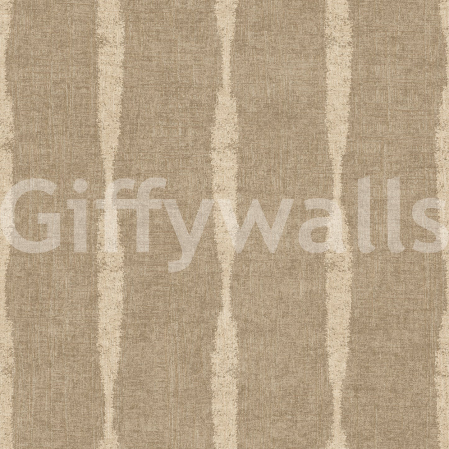 Carta da parati a righe distressed testurizzate beige caldo su kaki