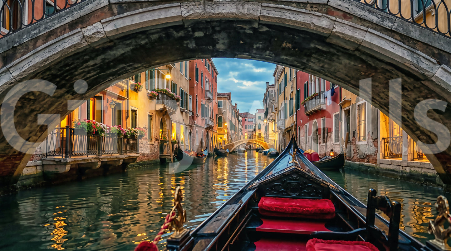 Skumring i Venezia Veggmaleri