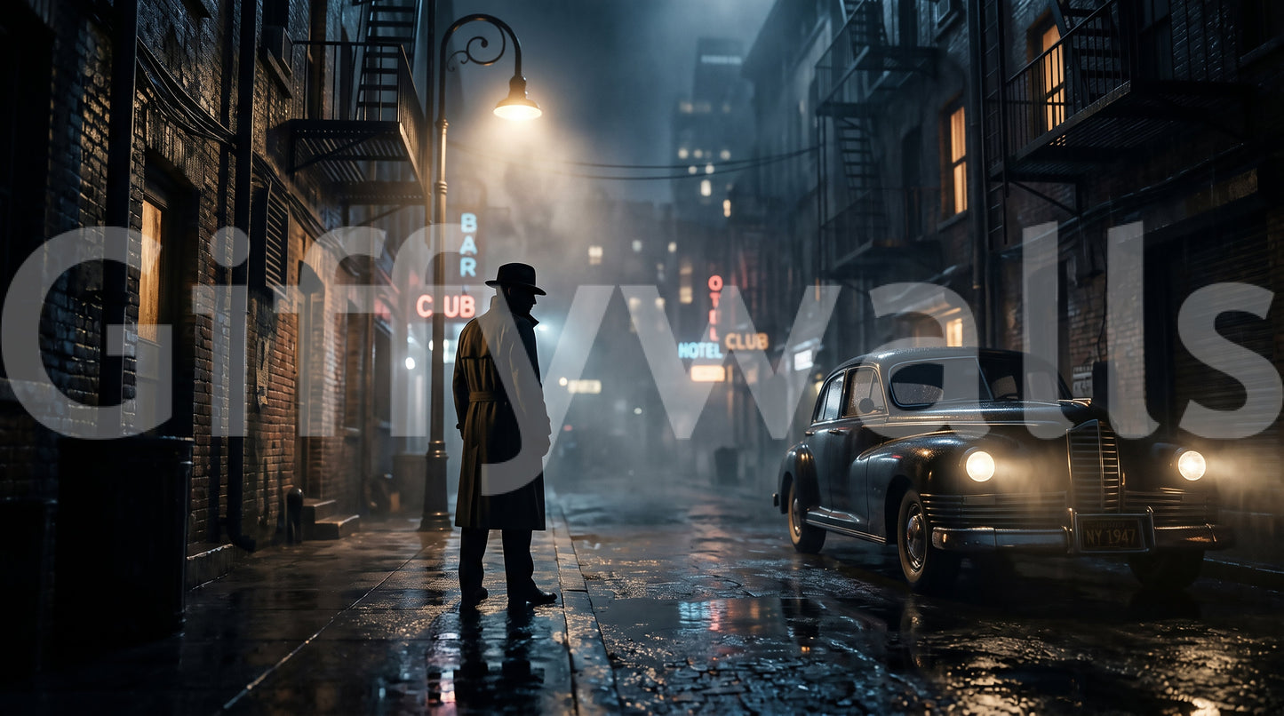 Midnight City Noir -seinämaalaus