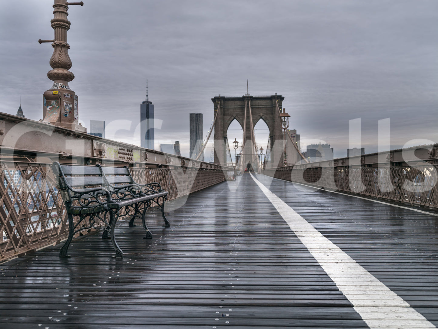 Pictură murală de perete Brooklyn Bridge Serenity