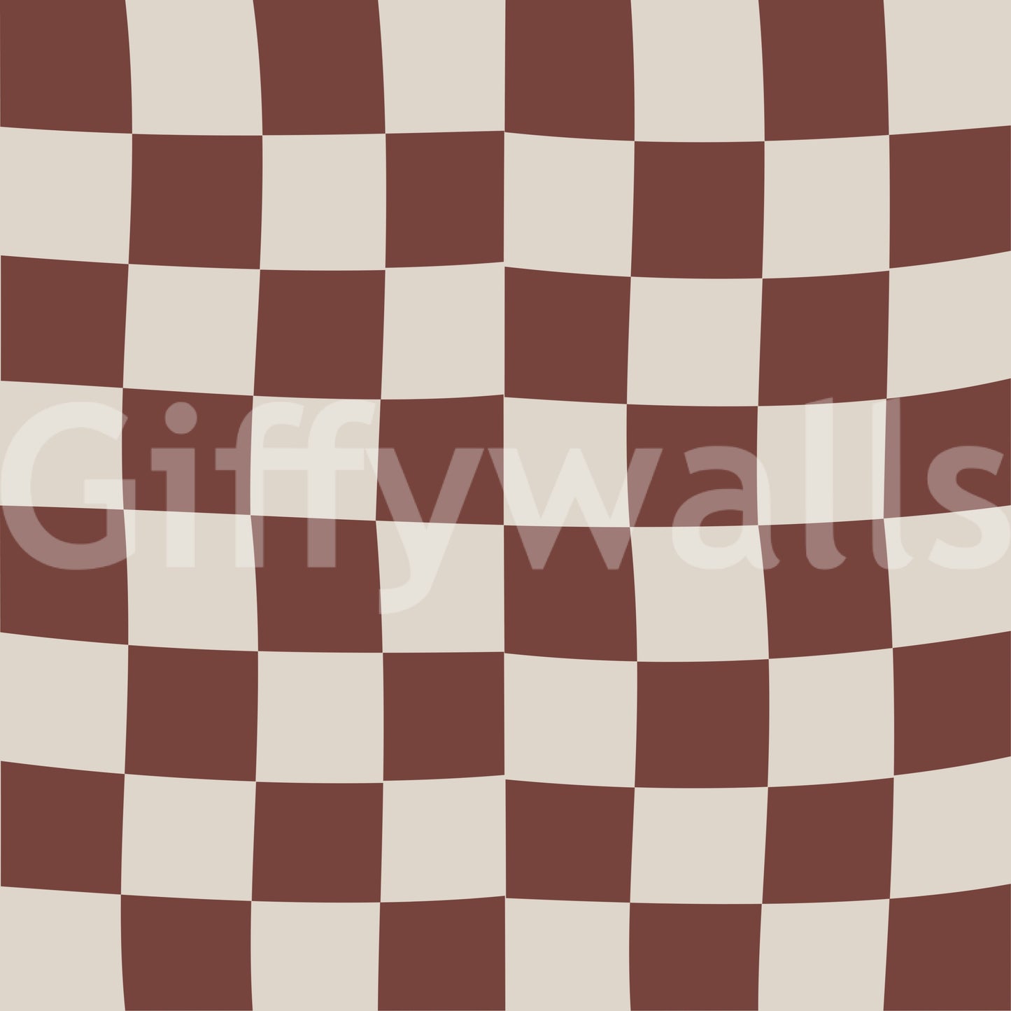 Groovy geruite golfbehang
