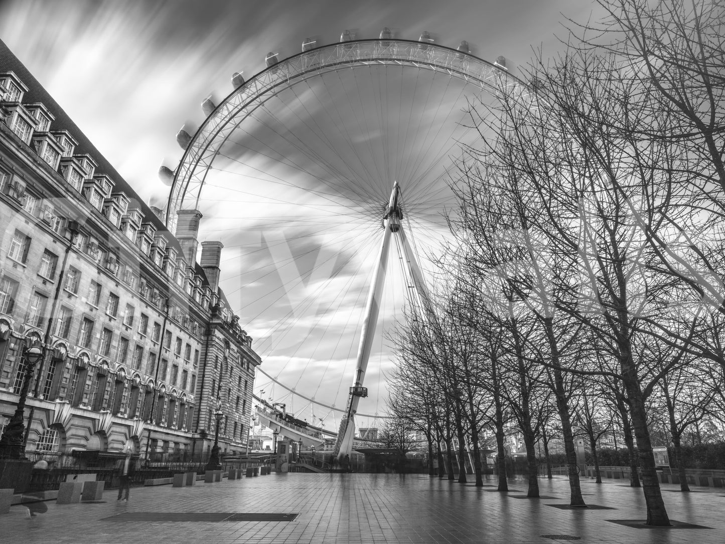 London Eye: Murală de perete Majestatea Monocromă