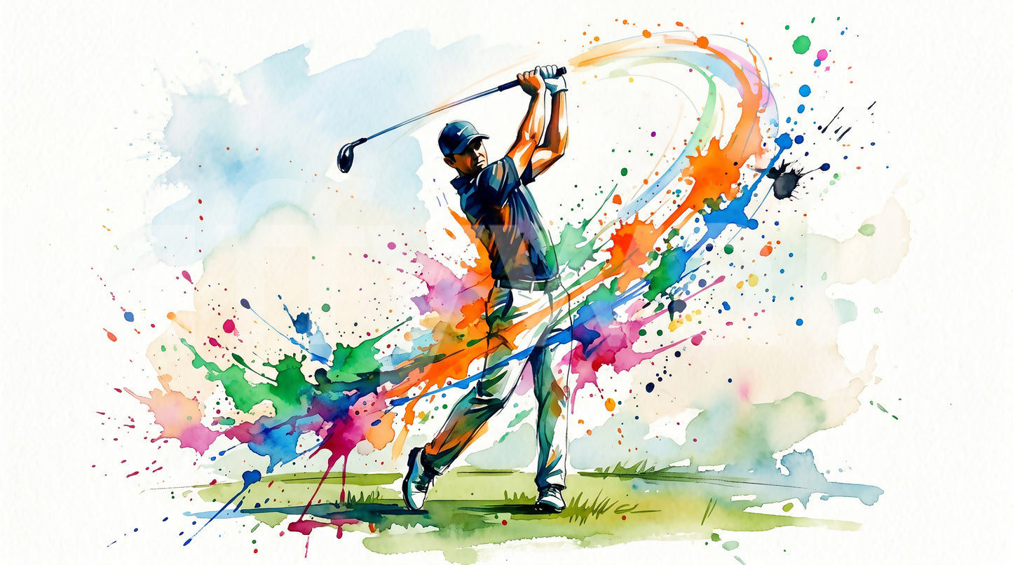 Mural de Pared Dinámico Splash de Golf