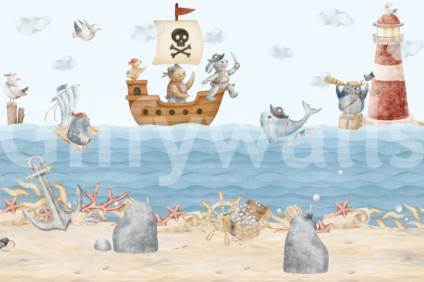 Fresque Murale Amis Nautiques Ahoy !
