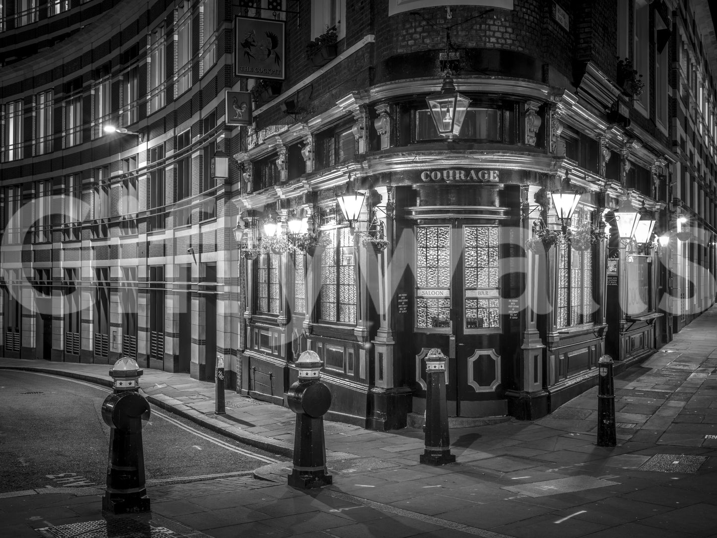London's Corner Glow Vægmaleri