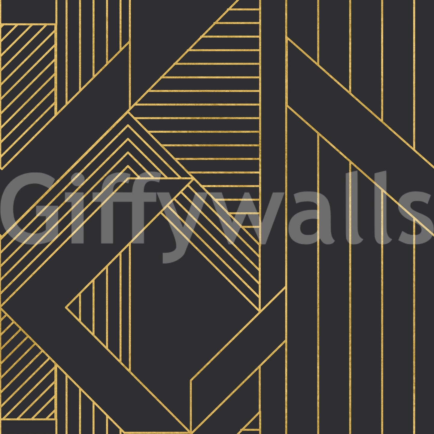Golden Era Art Deco geometrische Tapete