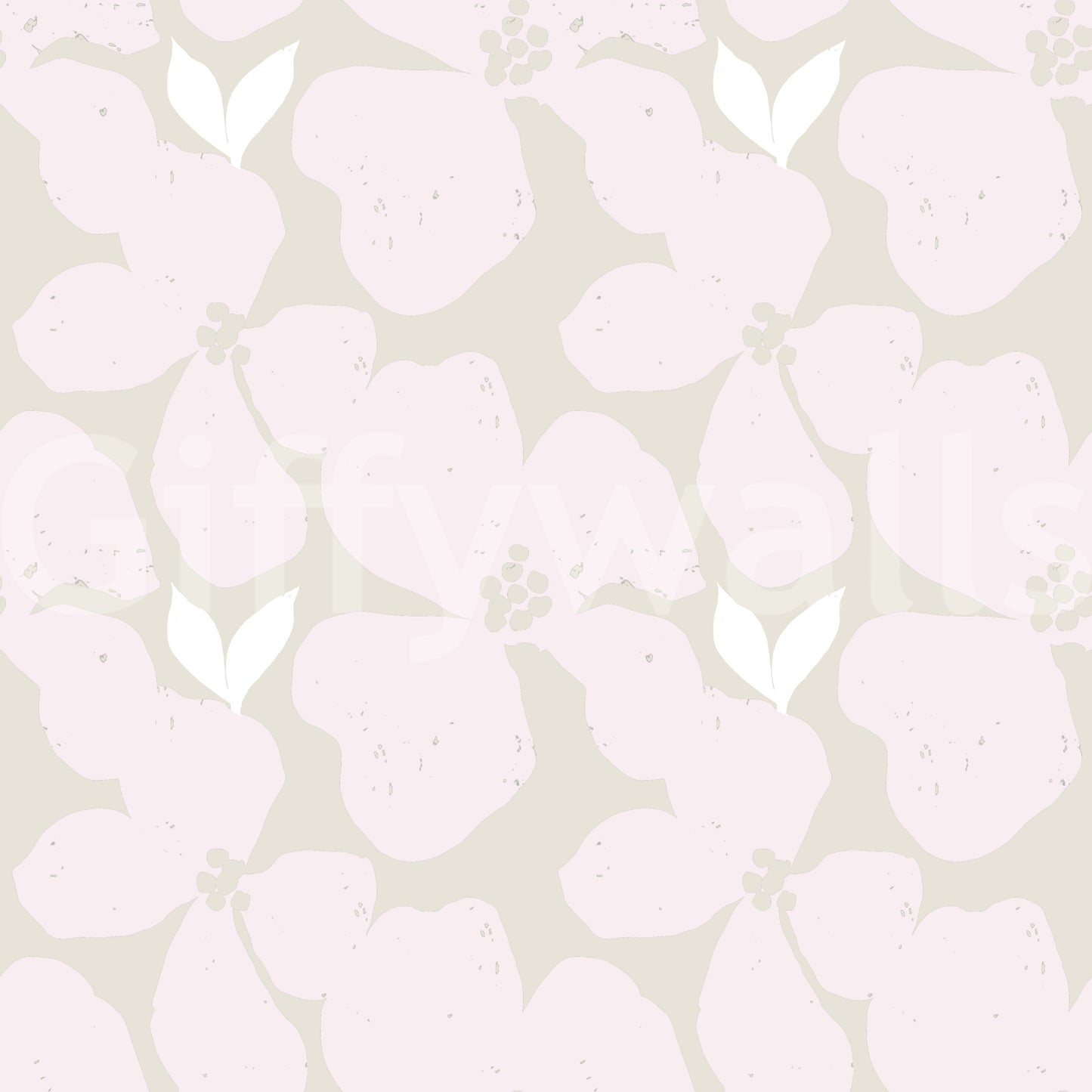 Serene Blush Blossom Floral Wallpaper Wallpaper