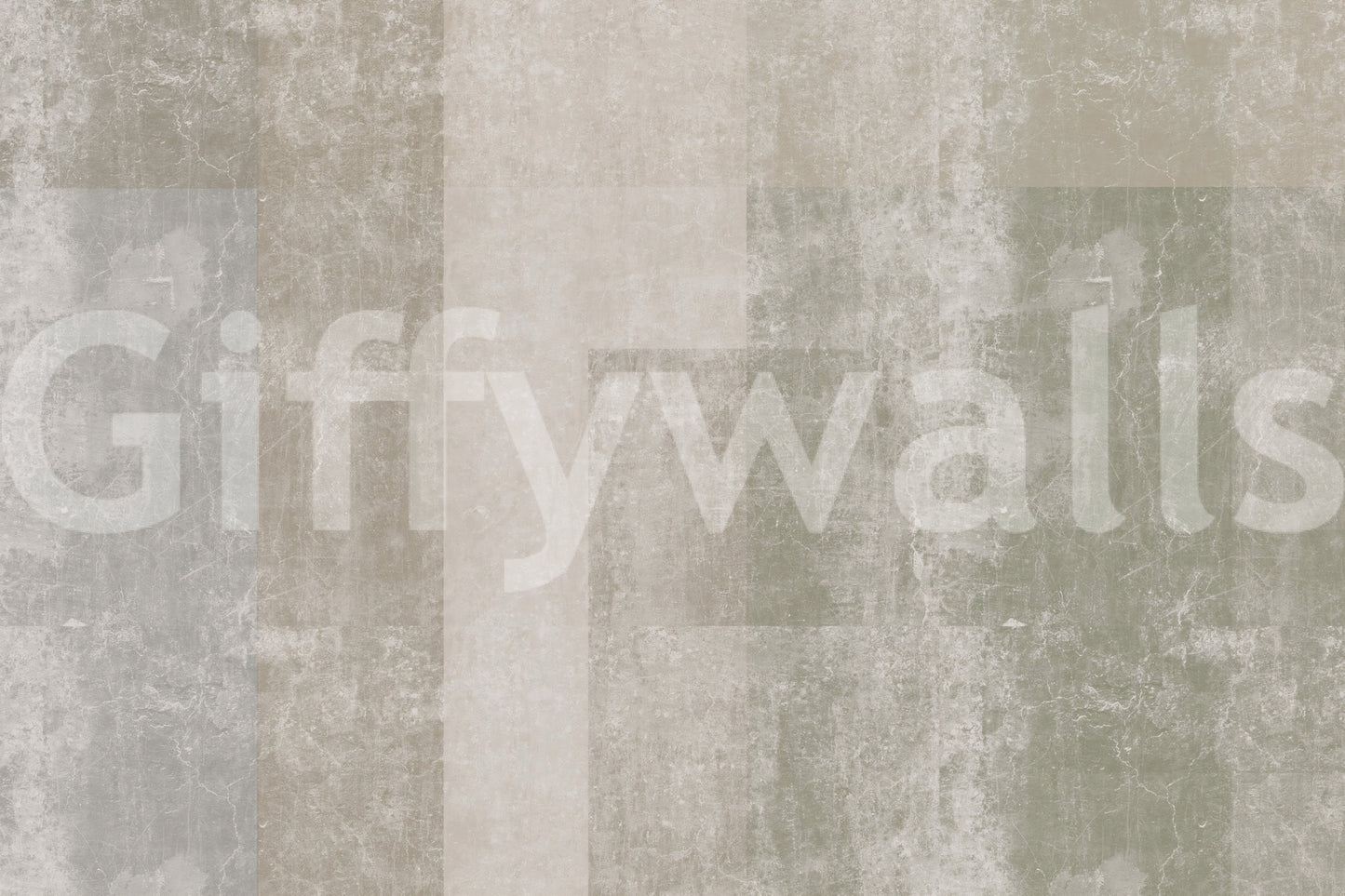 Muted Geometric Concrete Panels Wallpaper Wall Mural