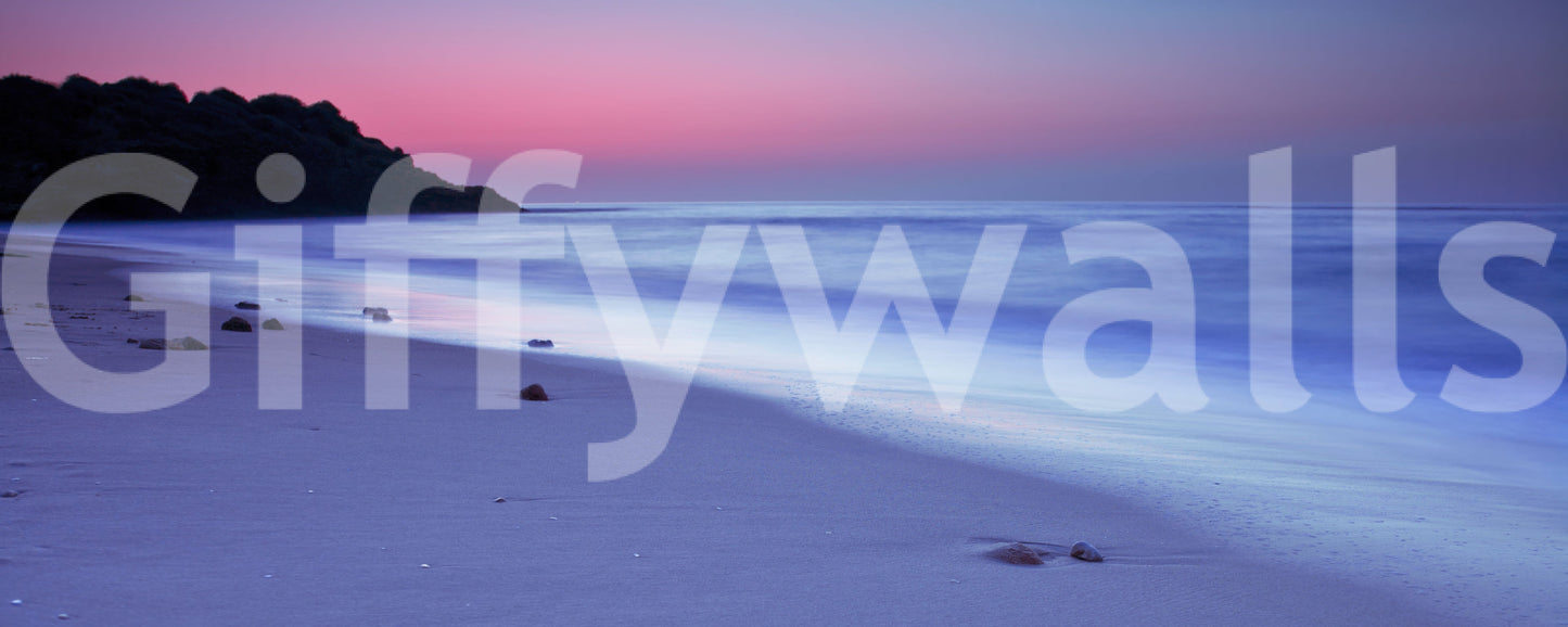 Dusk Over Serene Coastline Wall Mural
