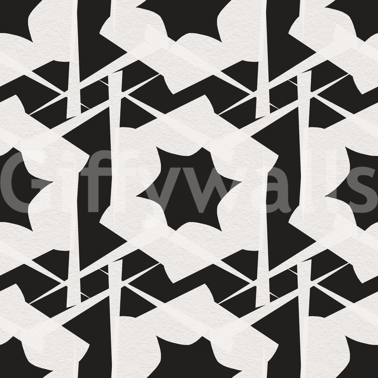 Tapeten mit ineinandergreifender monochromatischer Geometrie