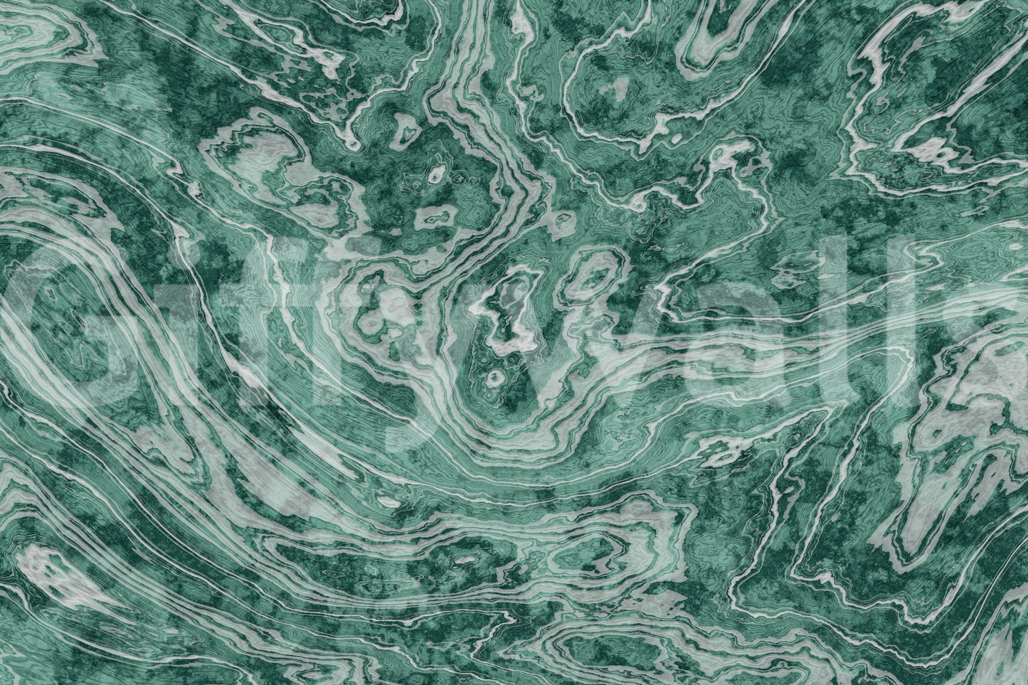 Murale da parete Fluid Earthy Sage e Forest Waves