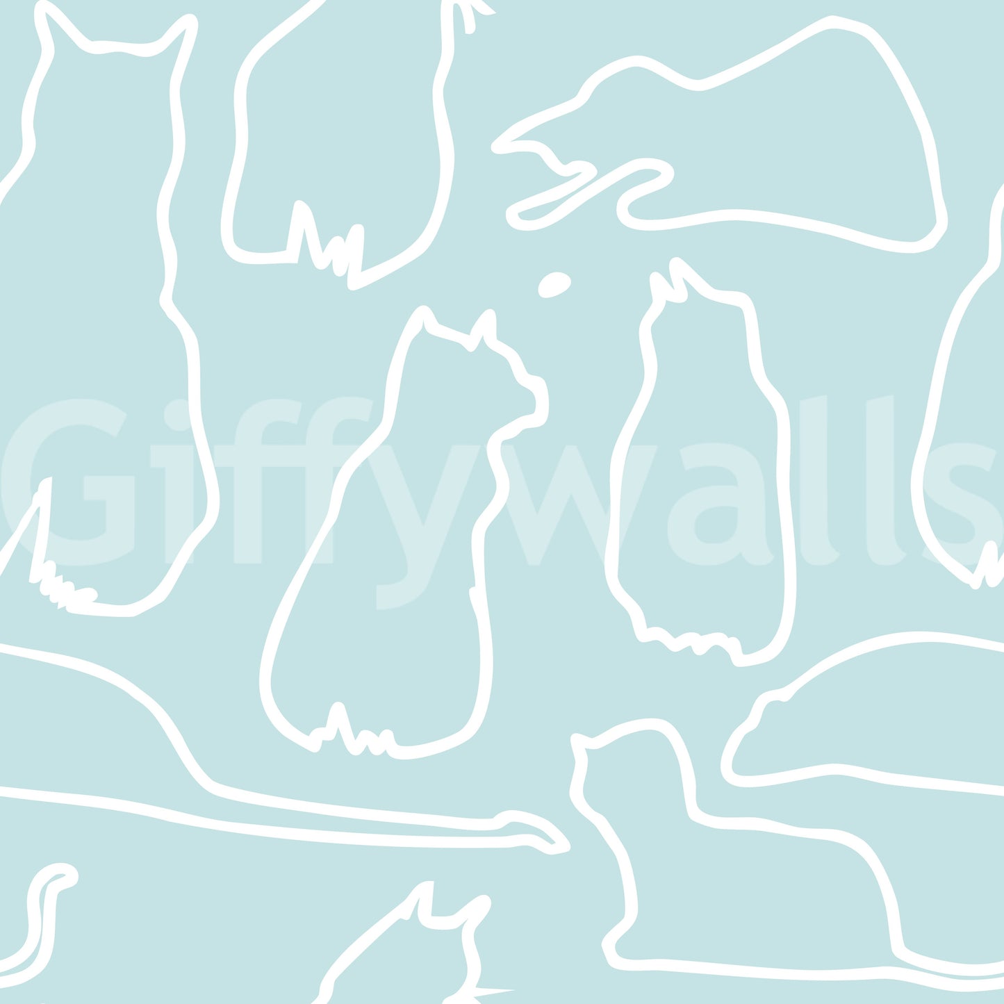 Munki and the Spot - Water & White Wallpaper