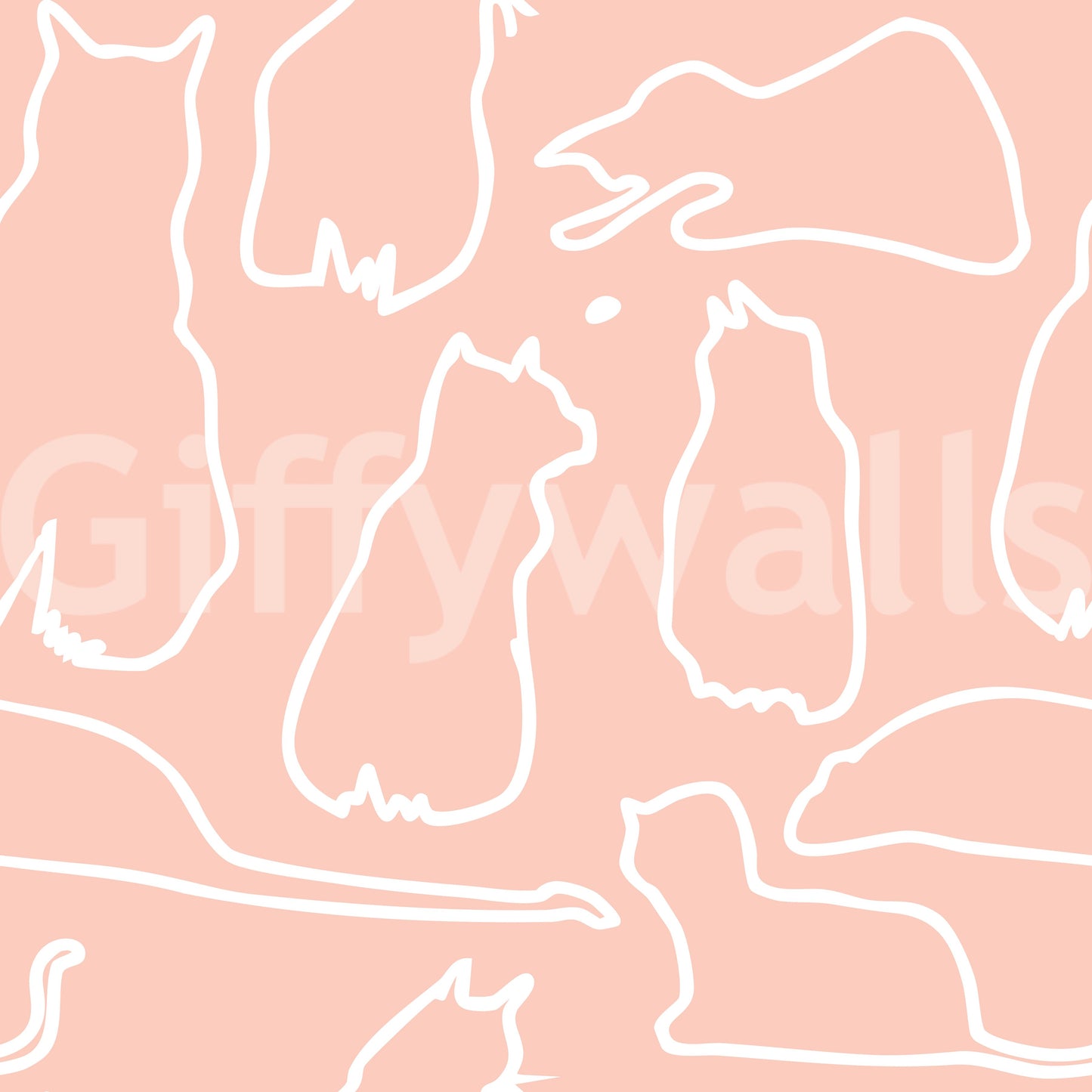 Munki and the Spot - Blush Pink Wallpaper