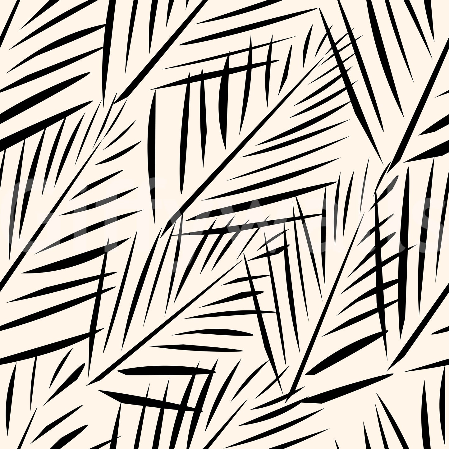 Papel tapiz minimalista con silueta de palmera