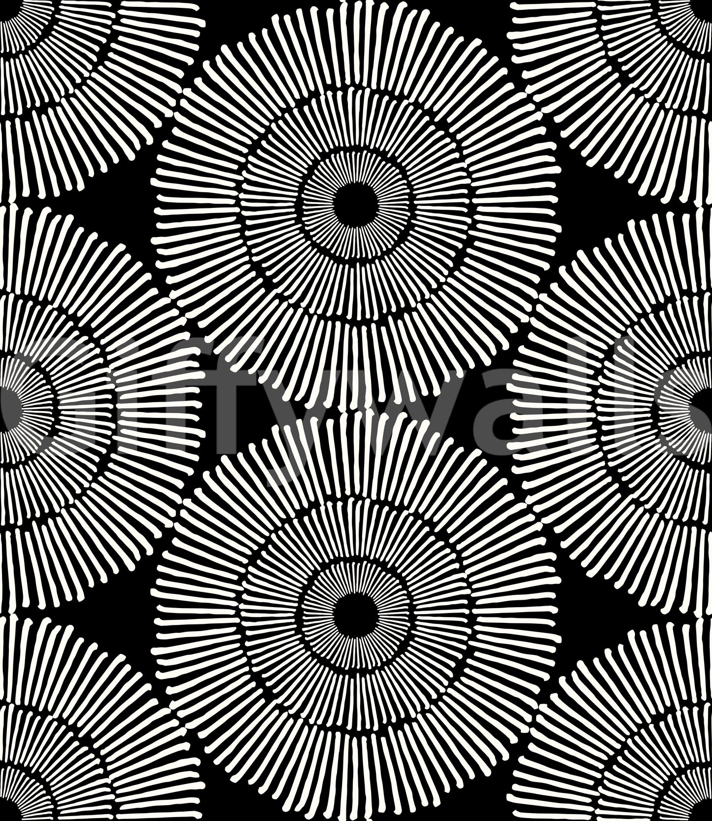 Modernistische, malerische Orbit-Geometrie-Motivtapete