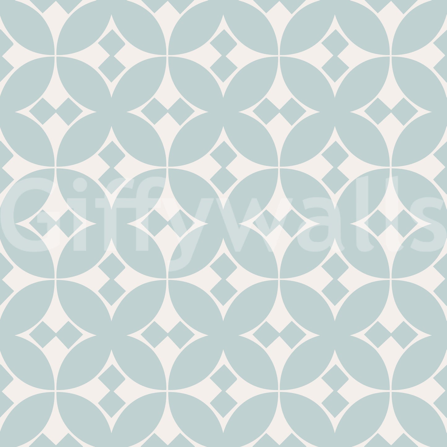 Papier peint à motif répétitif de carreaux bleu doux