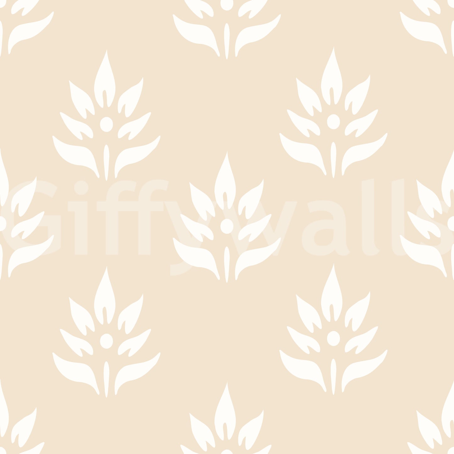 Minimalist Botanical Motif Wallpaper